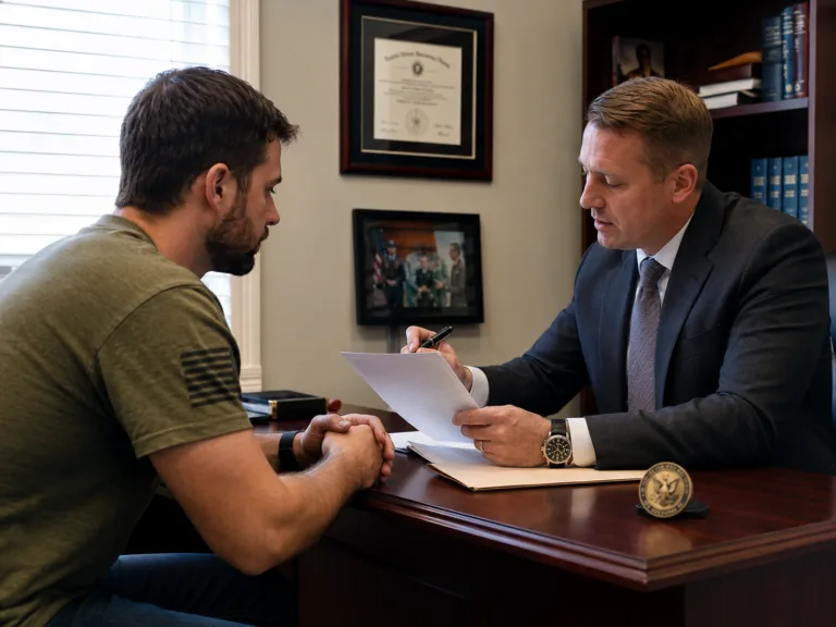 Veteran preparing an alcohol-related discharge upgrade petition with a military law attorney An alcohol-related discharge upgrade turns on the link between the drinking and an underlying condition.